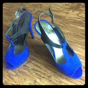 Blue & Black Stilettos / Heels 7.5
